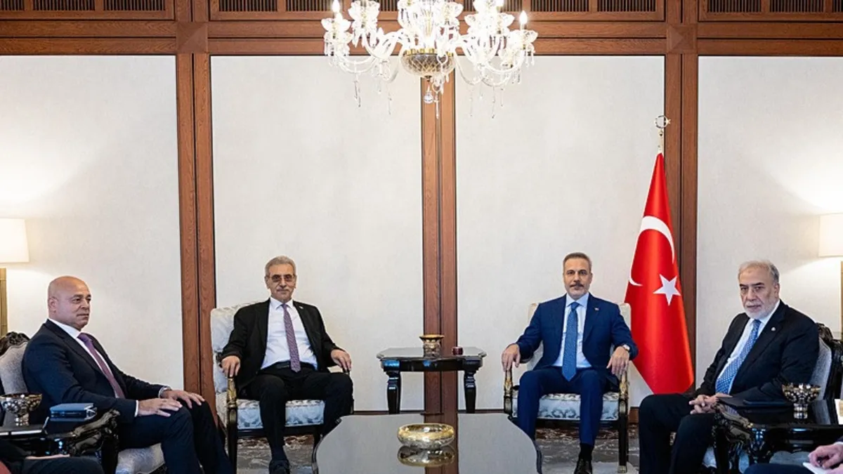 Ankara'da Gazze masası: Bakan Fidan Gazze Yönetimi Ulusal Komitesi Başkanı Ali Şaas’ı kabul etti