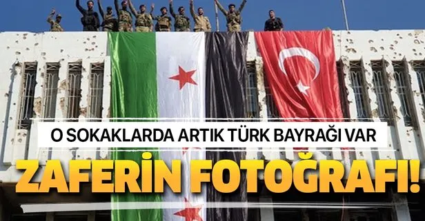 PKK/PYD’den temizlenen Rasulayn’da Milli Suriye Ordusu ve Türk bayrağı çekildi