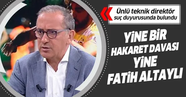 Fatih Altaylı, Beşiktaş’ın eski Teknik Direktörü Abdullah Avcı’ya hakaretten yargılanacak!