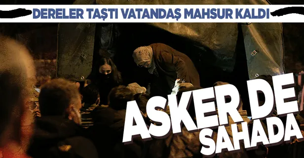 Son dakika: Trakya'yı etkisi altına alan sağanak yağış büyüyor! Mahsur kalanları asker kurtardı