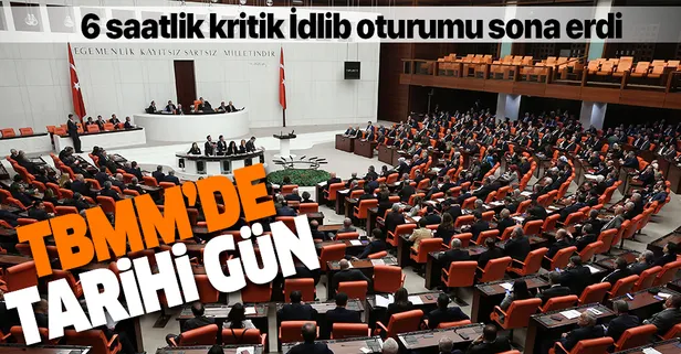 Son dakika: TBMM'deki İdlib oturumu sona erdi