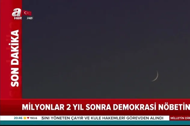 15 Temmuz şehitlerinin anıldığı yürüyüşte gökyüzü şehitlere selam durdu!
