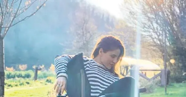 Irmak Ünal, güneşi görünce evinin bahçesinden çıkmaz oldu