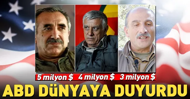 Son dakika... ABD'den üç terörist başına 12 milyon dolar ödül!
