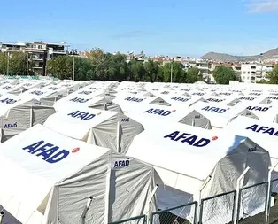 İzmir genelinde 1712 çadırın kurulumu tamamlandı