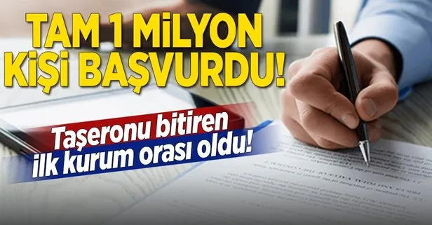 Taşerona kadroya 1 milyon başvuru