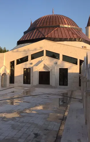 Şanlıurfa'da Eyyüp Nebi Cami ve Külliyesi inşaatında sona gelindi