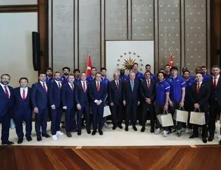 Başkan Erdoğan şampiyonu kabul etti