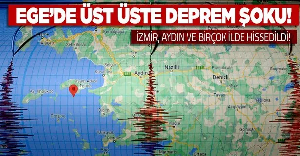 EGE’DE ÜST ÜSTE DEPREM ŞOKU! İzmir Kuşadası’nda deprem mi oldu, kaç şiddetinde? AFAD son depremler listesi! Aydın, Muğla, Bodrum, Manisa...