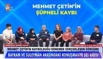 Mehmet Çetin’in kaybında yeni gelişme! Ses kaydı ortaya çıktı! Ölüm planını anlattı