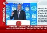 Başkan Erdoğan Yunanistan'ı uyardı: Yanlış iş yapıyorsunuz!