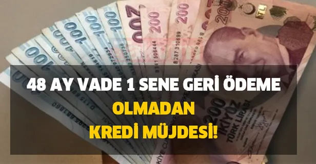 Çok sayıda banka harekete geçti! 4 sene vade 1 sene geri ödeme olmadan kredi müjdesi!