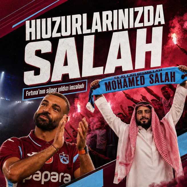 Mohamed Salah Trabzonspor’a imza attı! Papara Park’ta tarihi tören