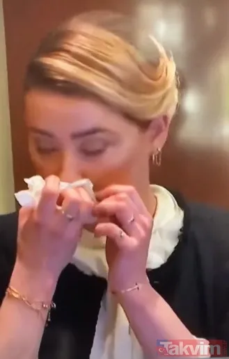 'Johnny Depp cinsel organımda arıyordu' demişti... Mahkeme salonunda Amber Heard'den olay görüntü! Kokain mi çekiyor? - 10