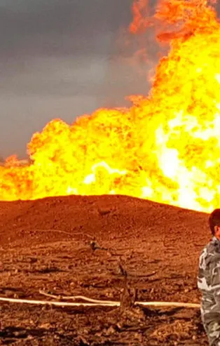 Suriye'de doğal gaz boru hattında patlama! Terör saldırısından kaynaklandığı duyuruldu