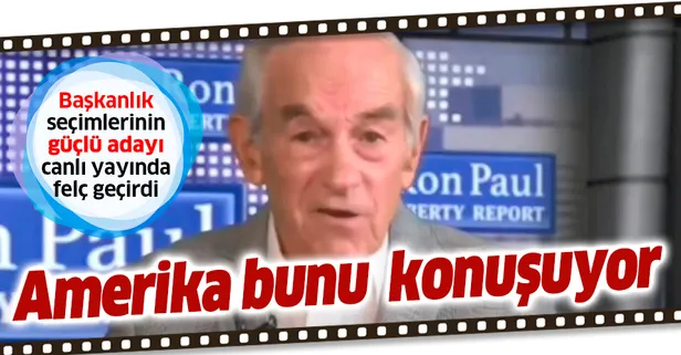 ABD eski başkan adayı Ron Paul canlı yayında felç geçirdi