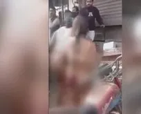 Kadınlar sokak ortasında çırılçıplak soyulup dövüldü
