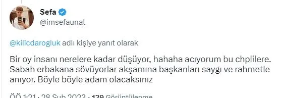 kilicdaroglunun-erbakan-ikiyuzlulugune-tepki-yagdi-geciniz-sizi-iyi-taniyoruz-1677540211014.jpg Bu görüş gayrı milli görüş! Saadet Partisi'nde Kılıçdaroğlu'nu 'Mücahid' ilan eden edene: "Cihat ediyor..." Anadolu Gençlik Derneği'nden tepki-17