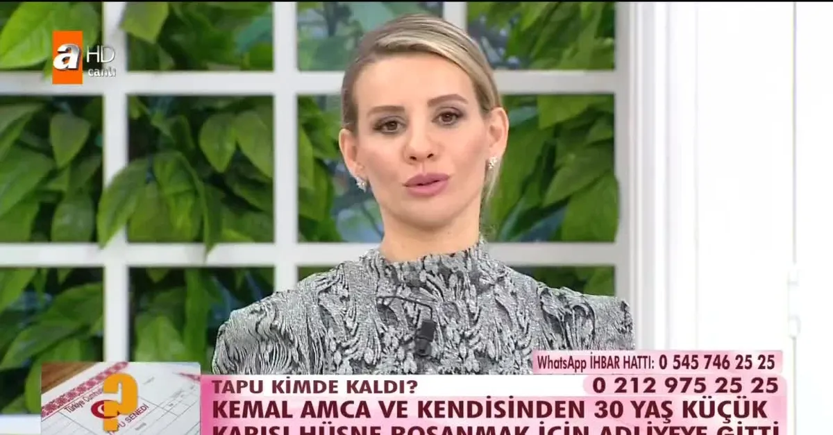 Esra Erol canlı yayınında şaşırtan olay! Hüsne Açıkgöz, eşini aldattığını itiraf edip tapuyu....