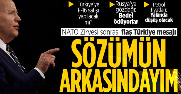 NATO Zirvesi sonrası ABD Başkanı Joe Biden'dan flaş Türkiye açıklaması: F-16 satışını yapmalıyız