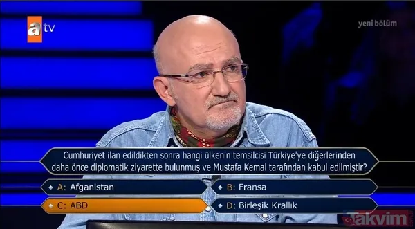 Kenan İmirzalıoğlu Kim Milyoner Olmak İster'de sordu: Dikkat çeken Cumhuriyet ve Atatürk sorusu - 4