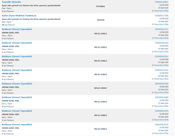 TSK, MEB, KGM, Belediye ve Üniversitelere personel alımı başvuru şartları... İŞKUR'dan KPSS şartsız Kamu İş İlanları-5