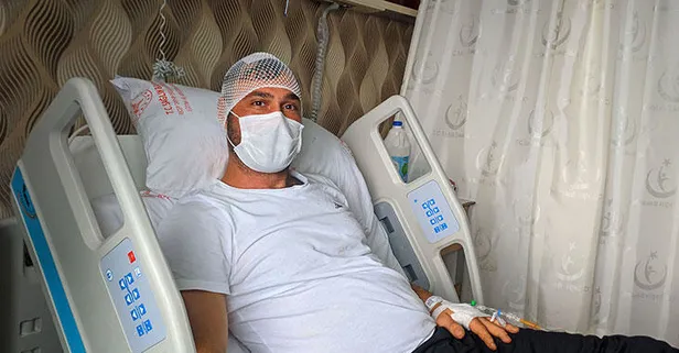 Çalıştığı fabrikanın bahçesinde başına yorgun mermi isabet etmesi sonucu yaralandı! 'Hayatım 2 milimetreyle kurtuldu'