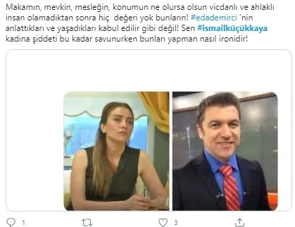 FOX sunucusu İsmail Küçükkaya'nın maskesi düştü, eski eşi Eda Demirci'ye destek yağdı! "Dayakçı İsmail'i teşhir ediyoruz" - 15