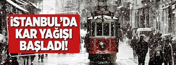 İstanbul’da kar yağışı!