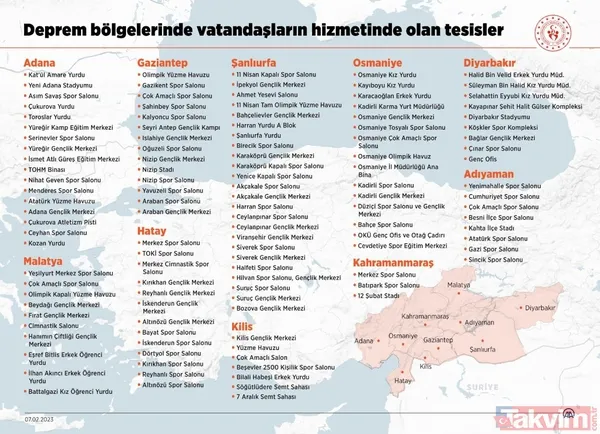 Kasapoğlu deprem bölgelerinde vatandaşların yiyecek, içecek ve barınma ihtiyaçlarını karşılayabilecekleri tesisleri paylaştı - 9