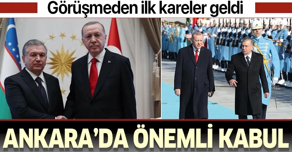 Son dakika: Başkan Erdoğan, Özbekistan Cumhurbaşkanı Şevket Mirziyoyev'i kabul etti