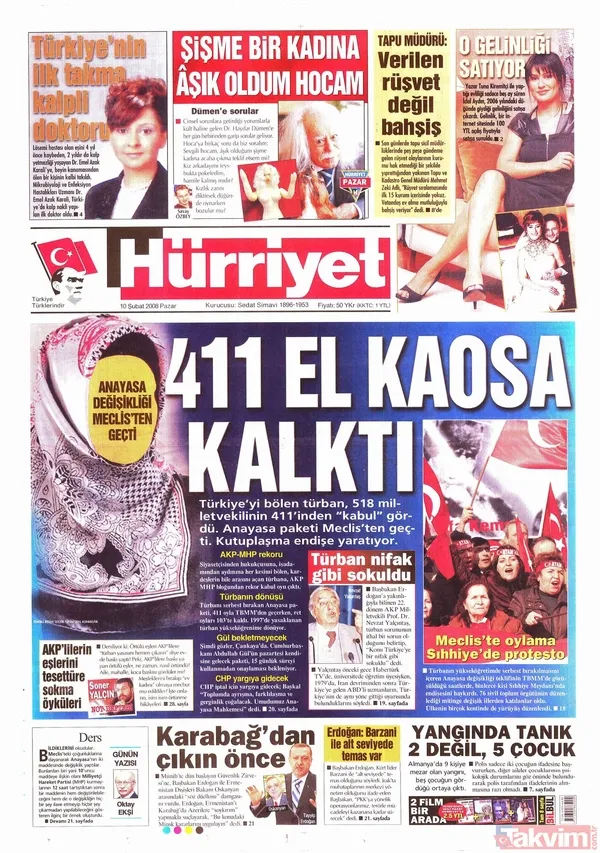 Bu günlere kolay gelinmedi! İşte 2008'de başörtüsüne karşı atılan utanç manşetleri - 4