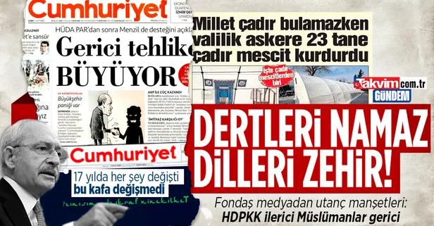 6'lı koalisyonun HDPKK ile kurduğu ortaklığı gizlemeye çalışan fondaş medyadan skandal manşetler: Hedefleri Cumhur İttifakı ve Müslümanlar!