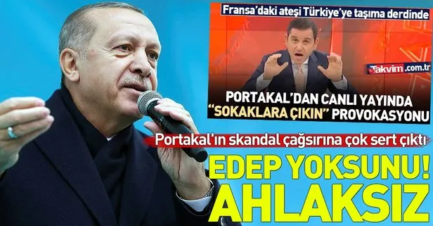 Başkan Erdoğan'dan Fatih Portakal'a çok sert sözler