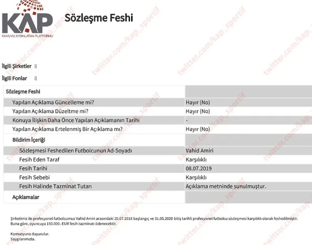 Son dakika haberi: Trabzonspor'da Vahid Amiri'nin sözleşmesi feshedildi-1