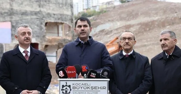 Bakan Murat Kurum İzmit’teki projenin tamamlanma süresini açıklayarak kira müjdesini de verdi
