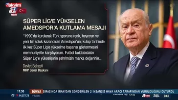 Bahçeli'den Amedspor'a tebrik mesajı!