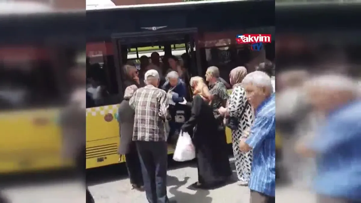 İETT otobüsünde kavga!
