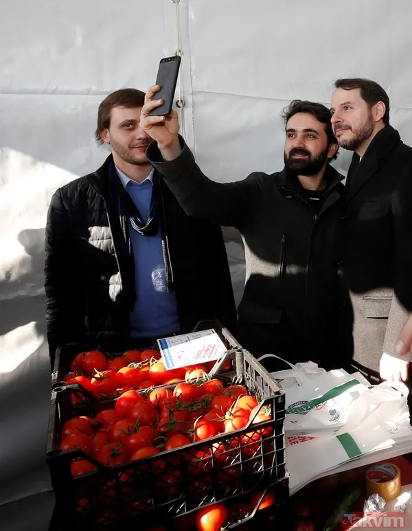 Bakan Berat Albayrak, Üsküdar tanzim satış noktasını ziyaret etti - 6