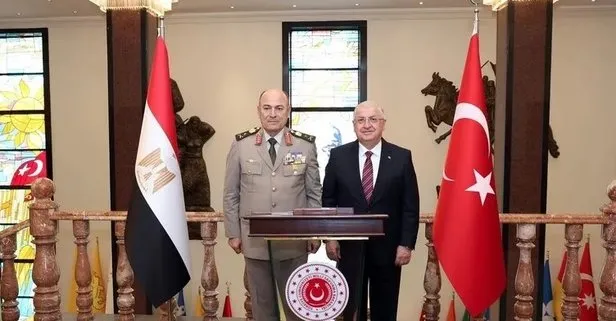 Milli Savunma Bakanı Güler Mısır Genelkurmay Başkanı Korgeneral Askar’ı kabul etti