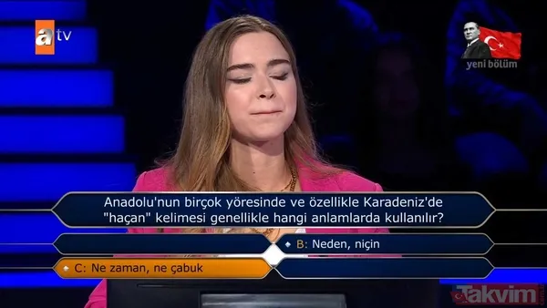 Kenan İmirzalıoğlu'nun sunduğu Kim Milyoner Olmak İster'de ‘haçan’ sorusu geceye damga vurdu! Bakın aslında ne anlama geliyormuş - 6
