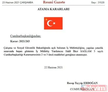 Başkan Erdoğan’ın imzaladığı atama kararları Resmi Gazete’de