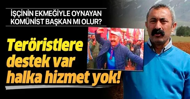 Teröristlere destek veren Komünist Başkan Fatih Mehmet Maçoğlu halka hizmeti kesti