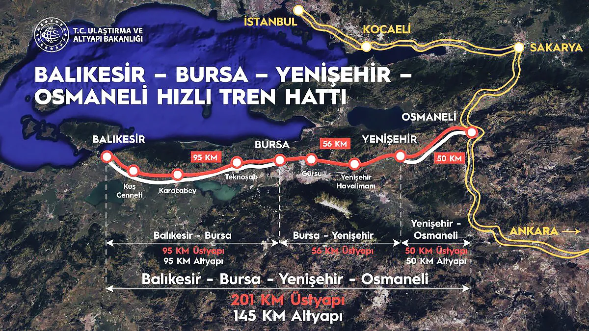 Bursa Ankara İstanbul... Mesafeler kısalacak! Ulaştırma ve Altyapı Bakanı Uraloğlu YHT için tarih verdi