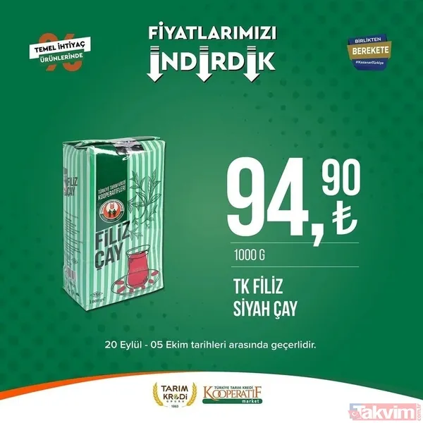 Tarım Kredi 5 Ekim FİYAT LİSTESİ 2023! Kooperatif marketlerinde indirimlerin son günü! Kırmızı mercimek 22.25, tost peyniri 59. 90... - 8