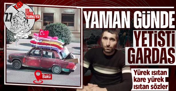 Yaman günde yetişti gardaş! Bakü sokaklarından yürek ısıtan kare: Türkiye'nin konuştuğu isim Server Beşirli'den ilk açıklama