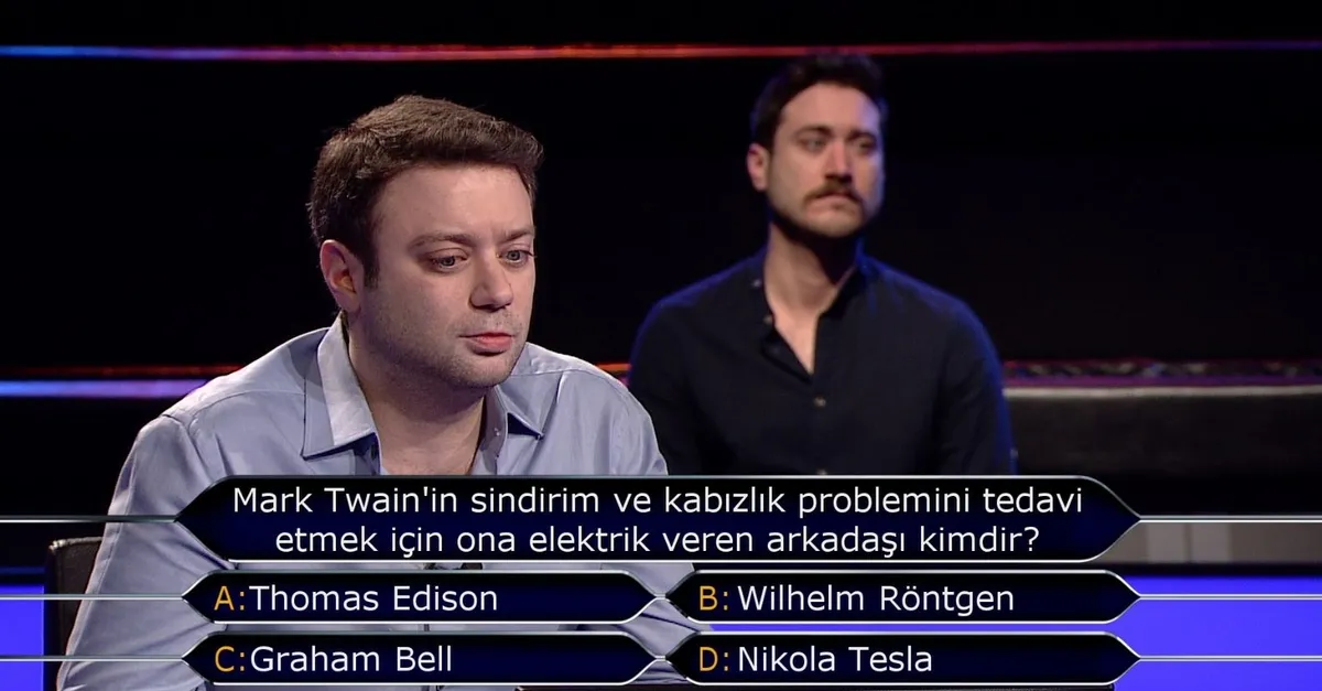 Mark Twain'in sindirim ve kabızlık problemini tedavi etmek için ona elektrik veren arkadaşı kimdir?