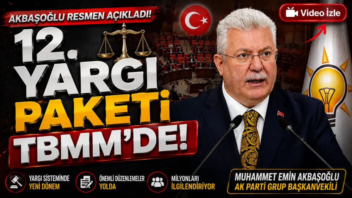 12. yargı paketi TBMM'de