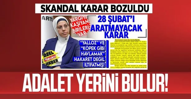 AK Parti İstanbul Milletvekili Ravza Kavakcı Kan’a ’köpek’ diyerek hakaret eden kadına verilen beraat kararı bozuldu