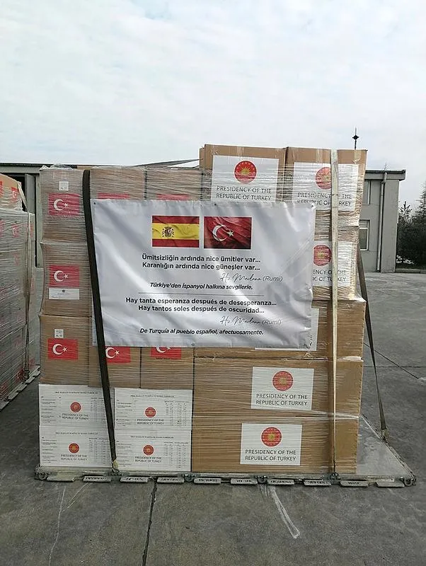 Son dakika: Türkiye'den İtalya ve İspanya’ya yardım malzemesi! Talimat Başkan Erdoğan'dan-2